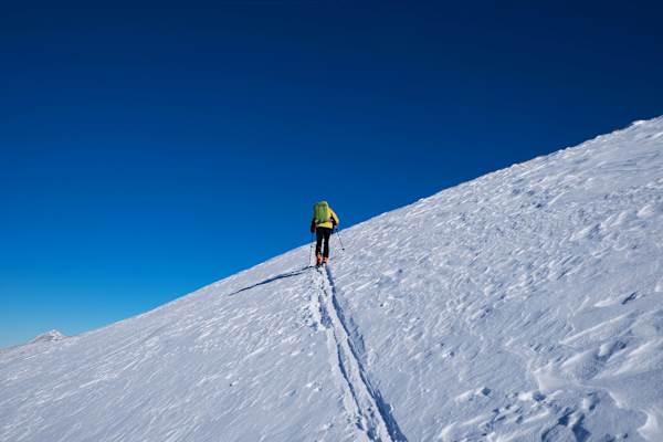 Gipfelanstieg: Skitour aufs Blaseneck im Gesäuse