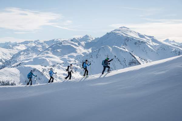 Skitour am Kellerjoch mit herrlicher Aussicht ins Inntal.