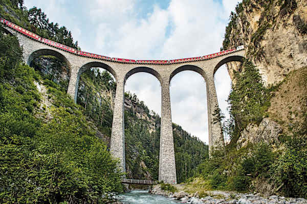 Rhätische Bahn Landwasserviadukt 
