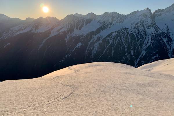 Firnabfahrt von der Brennerspitze