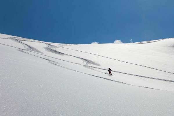 Abfahrt ins Oberkar.