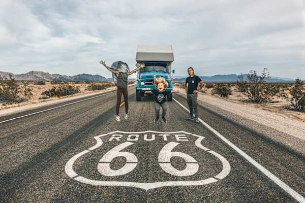 Trotz aller Widrigkeiten ist die Stimmung auf der legendären Route 66 gut