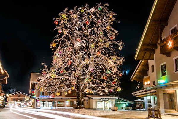 Weihnachtsbaum in Wagrain-Kleinarl