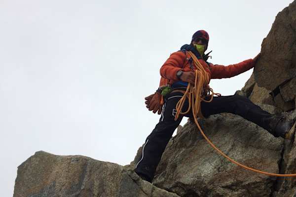 „Bissl Anhalten“: Kraxelei im Gipfelbereich der Wildspitze in Tirol