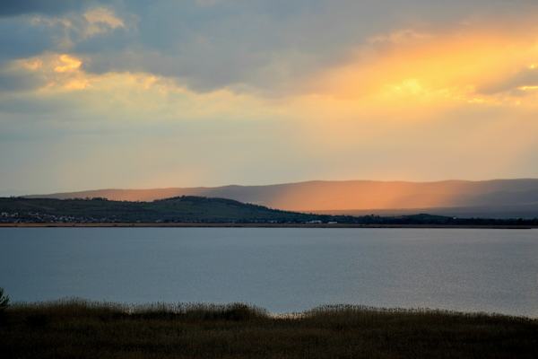 Abendstimmung über dem Leithagebirge