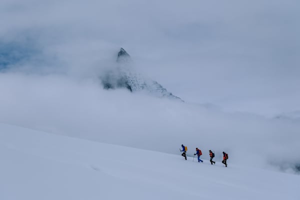 Am Weg zum Gipfel des Furgghorns.