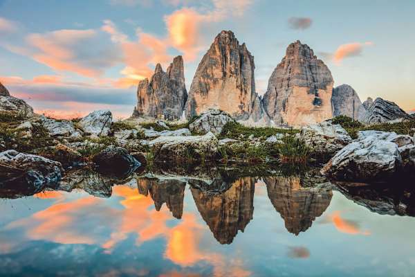 Magisch: die Drei Zinnen in Südtirol