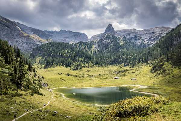 Der Funtensee vor der Bergkulisse des Steinernen Meers