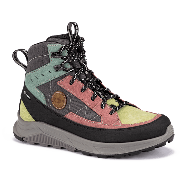 Produktfoto des Hanwag Rotpunkt Light Mid GTX in mehrfarbigem Design – knöchelhoher Outdoor- und Alltagsschuh mit GORE-TEX-Membran, komfortabel und robust.