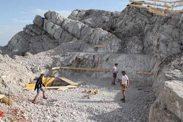 Erste Aushubarbeiten im August 2017 