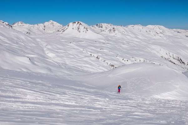 Blick in das Herz der Sesvennagruppe mit dem Hauptgipfel Piz Sesvenna