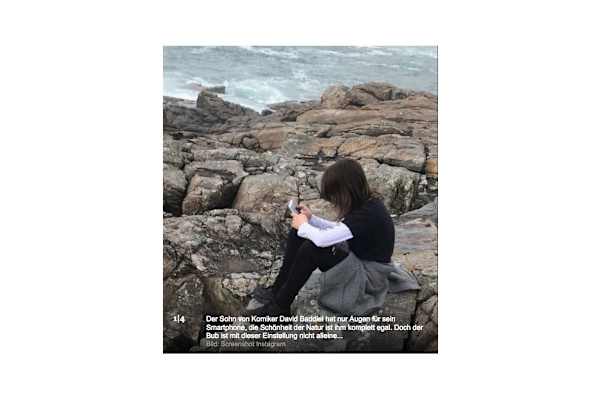 David Baddiel postete ein Bild seines Sprosses