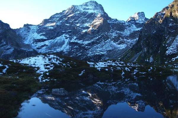 Der Moaralmsee am Weg zum Höchsteingipfel