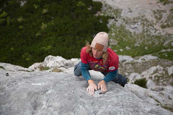 Michael Kemeter kletter die Preußwand frei