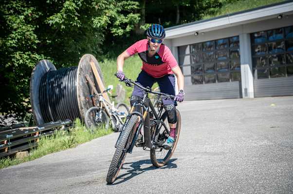 Kurvenlage Übung Bike