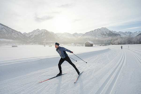 Morgenstimmung auf der Langlaufloipe