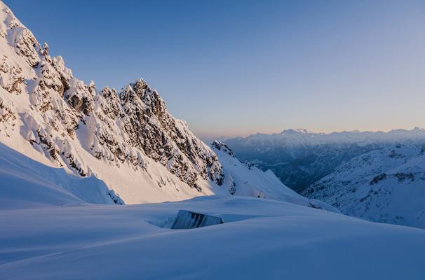 Jänner: Fidererpasshütte