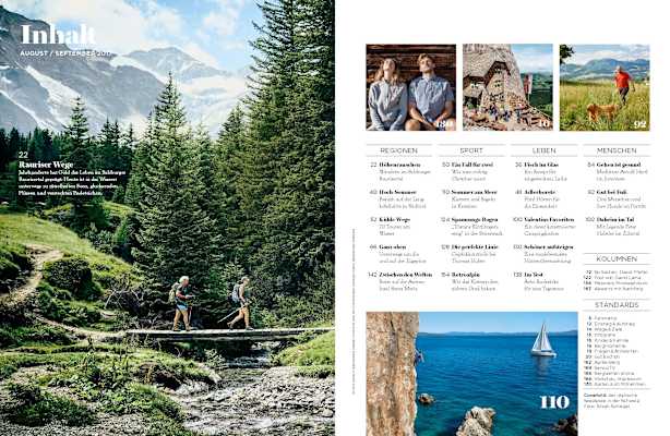 Bergwelten Magazin: Inhalt – August/September 2017