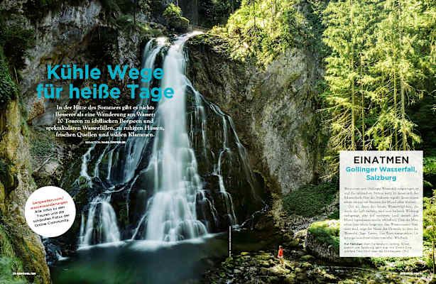 Bergwelten Magazin: Kühle Wege für heiße Tage