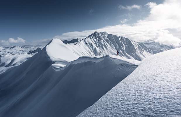 Sonnige Skitour in Hüttschlag (Kreuzeck) nach einem starken Schneesturm