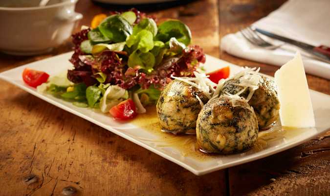 Knödelgericht im Spielberghaus