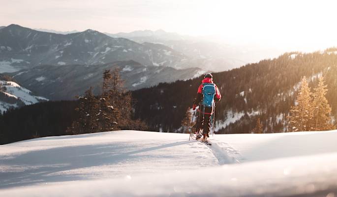 Skitour im Sonnenaufgang am Hochkönig 