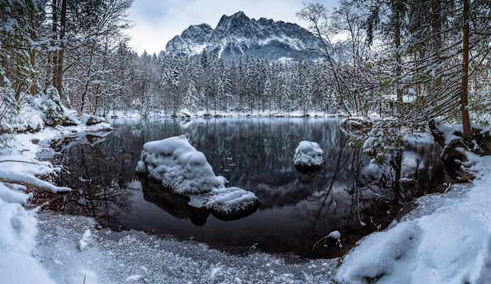 Oberbayern Garmisch Winter