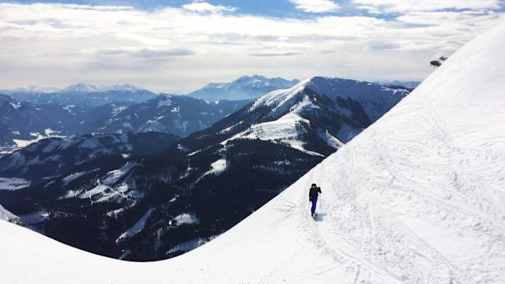 Gesäuse-Berge: Skitour auf den Scheiblingstein in den Haller Mauern