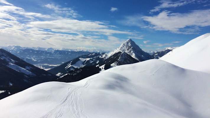 Gesäuse-Berge: Skitour auf den Scheiblingstein in den Haller Mauern
