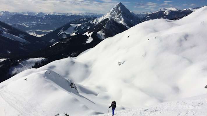 Gesäuse-Berge: Skitour auf den Scheiblingstein in den Haller Mauern