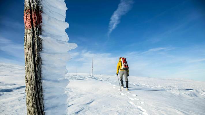 Hochschwab-Plateau im Winter: Rauchtalsattel