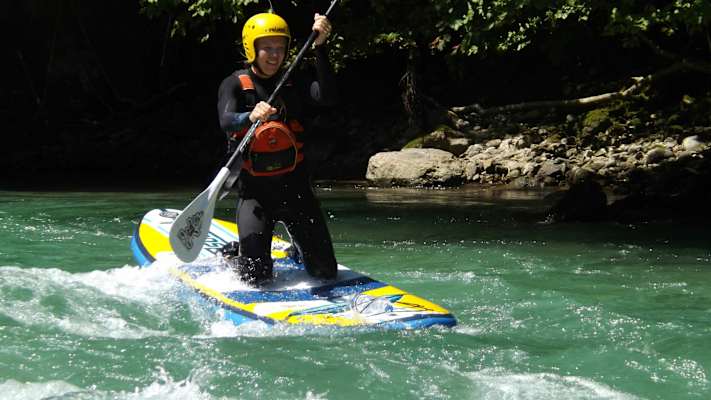 Auf der Saalach bei Schneitzelreuth
