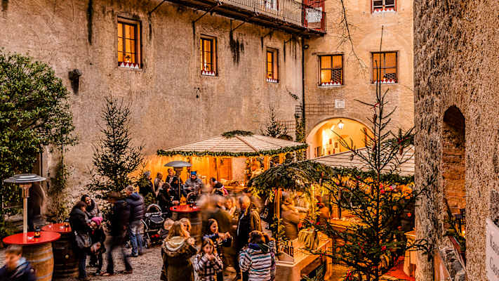 Weihnachtsmarkt in schenna, schlossadvent