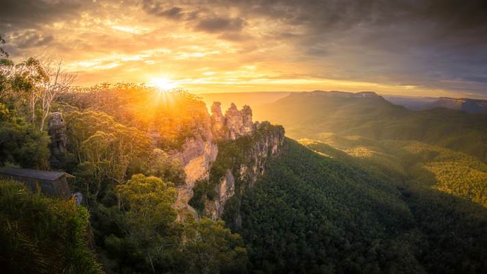 Three Sisters in der Great Dividing Range in Australien