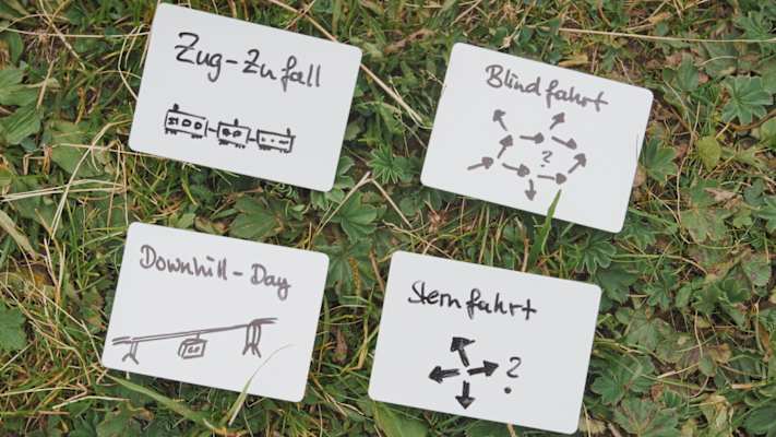 Wohin ihr Biketrip im Home of Trails am nächsten Tag gehen sollte, entschieden die Karten für sie.