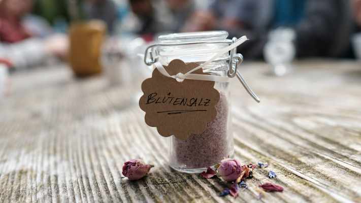 Burton-Camp in Lenggries: Blütensalz