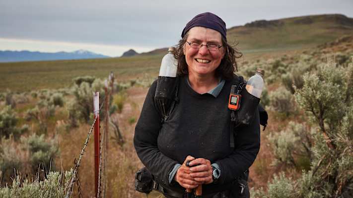 Weitwanderin Christine Thürmer ist im Bergwelten-Podcast zu hören.