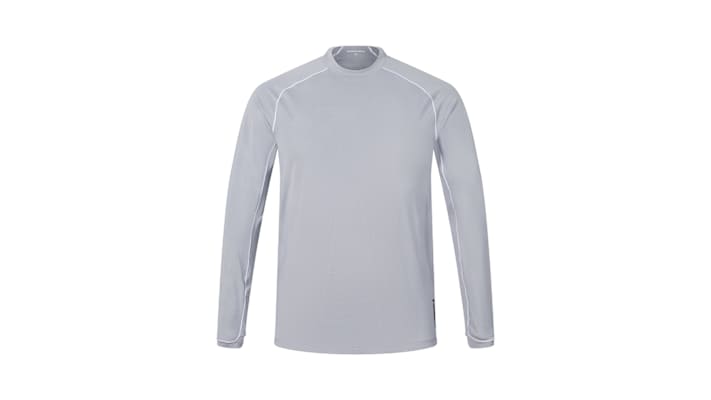 Zu sehen ist das Endura AllTrack Rout L/A Tech T-Shirt in der Farbe Aluminium.