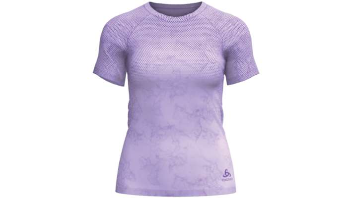 Die luftige Oberflächenstruktur des Materials mit Rain-Dye-Effekt.