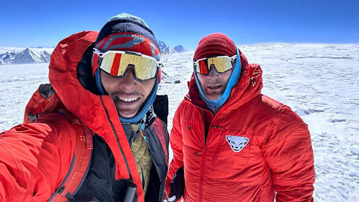 Am Gipfel des Cho Oyu (8.188 m).