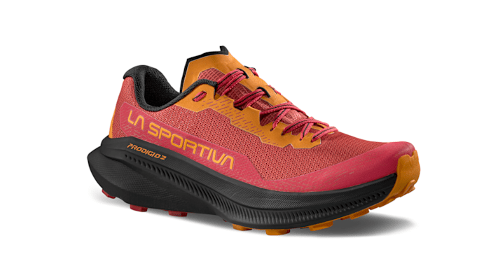 Der Prodigio 2 von La Sportiva in der Farbe Red/Azalea für Damen.