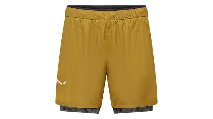 Die Pedroc DST 2in1 Shorts für Herren in der Farbe Olive Oil