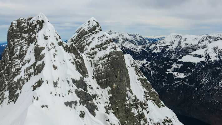 Gipfelblick: Am 3. Watzmannkind in den Berchtesgadener Alpen