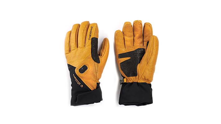 Therm-ic Freeride Ultra Heat Lederhandschuhe – beheizbare Skihandschuhe aus Ziegenleder mit langlebigen Verstärkungen und innovativem Heizsystem.