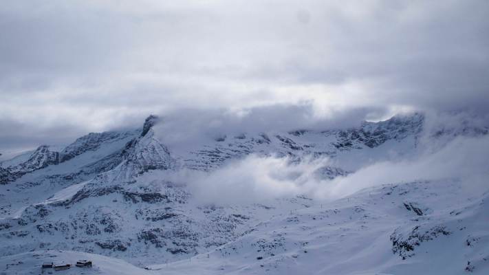 Morgendlicher Nebel in der Weißsee Gletscherwelt im Salzburger Land