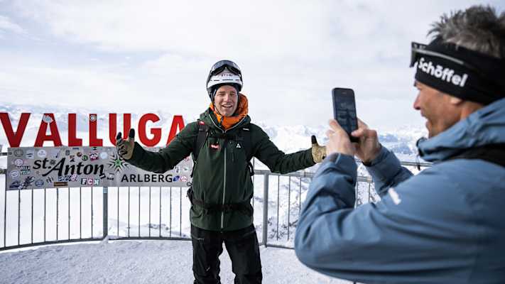 Hoch oben auf der Valluga: Das war auch für Skilegende Benjamin Raich ein besonderes Erlebnis.
