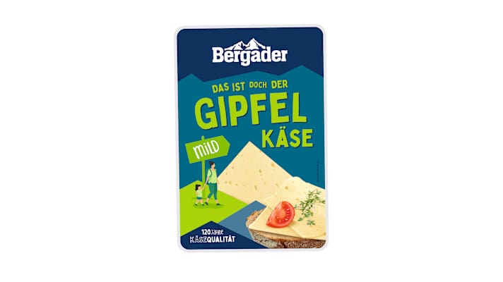 Der Gipfelkäse von Bergader.