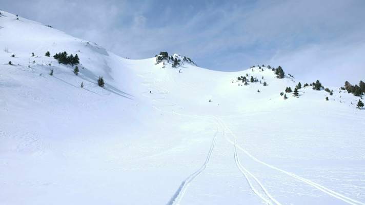 Skidurchquerung: Abfahrt in den Nockbergen