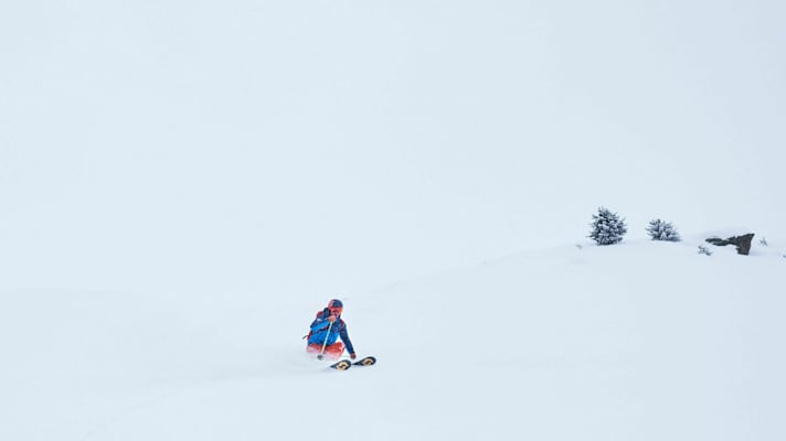 Raphael Eiter bei der Abfahrt des Wild Face am Mittagskogel im Pitztal