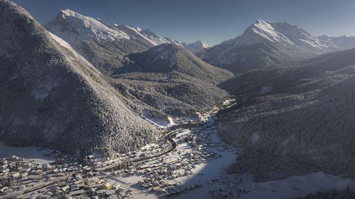 Scharnitz mit Blick ins Karwendel